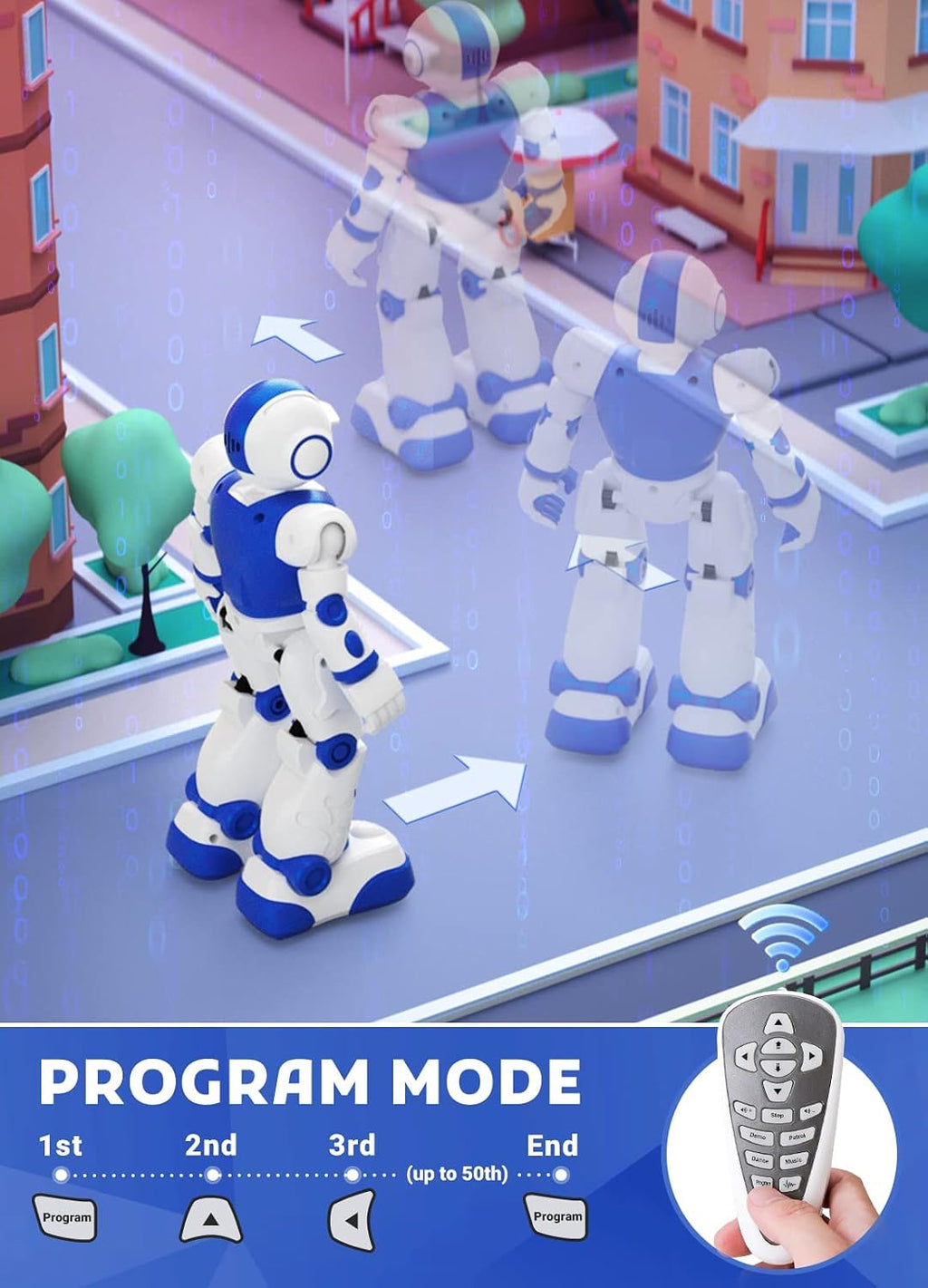 EduCuties Juguetes robóticos para niños, robots recargables a dista...