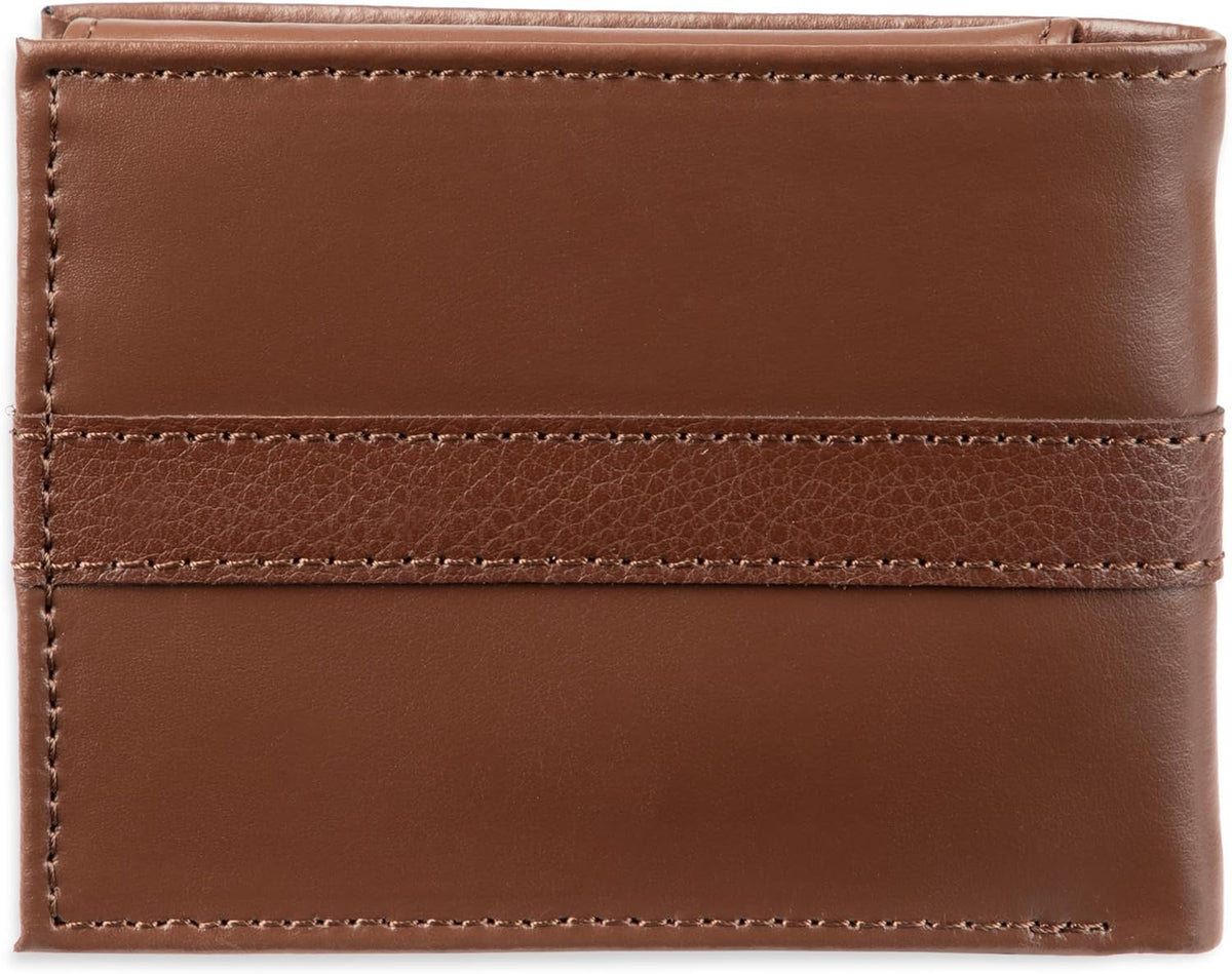 Tommy Hilfiger Cartera Passcase para hombre con ventana de identifi...