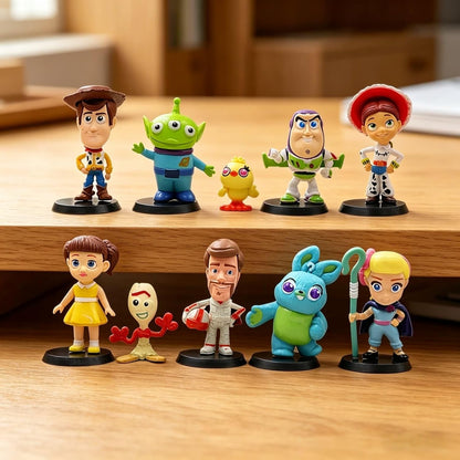 Anilnel Juego de 10 figuras de dibujos animados para Toy Theme Stor...