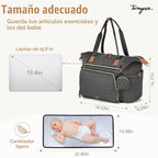 Tonyeee Bolsa Tote de Pañales, Bolsas Grandes para Pañales de Bebé...
