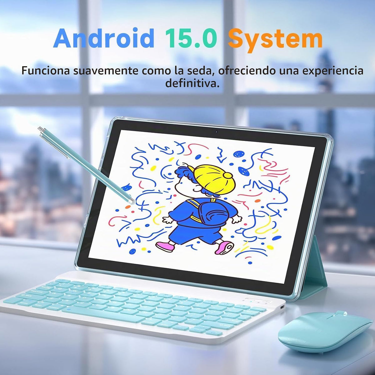 IWEGGO Tablet Android 15, 10 pulgadas 18 GB RAM+128 GB ROM\/2TB tab...