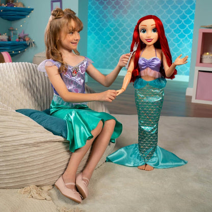Disney Princess - Muñeca Ariel Playdate de Jakks Pacific, 32 pulgad...