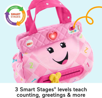 Fisher-Price Laugh &amp; Learn My Smart Purse, rosa, juguete musica...