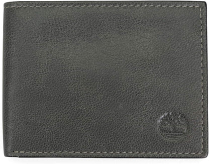Timberland Billetera de cuero genuino con tarjetero de seguridad RF...