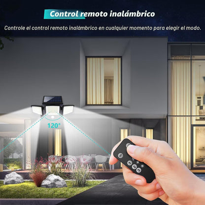 Tuffenough Luces solares para exteriores de 2500 lm, 210 luces LED...