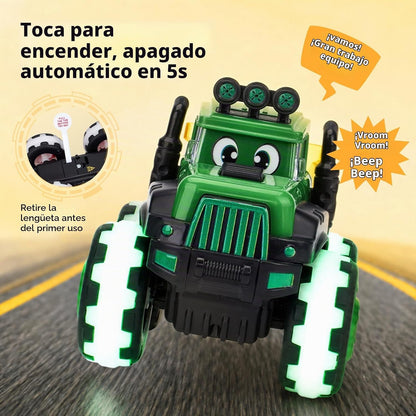 hahaland Paquete de 3 juguetes de camión de construcción monstruo L...