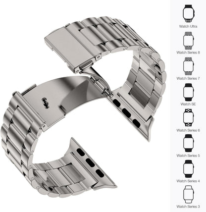 Correa de metal EPULY compatible con correas de Apple Watch para ho...