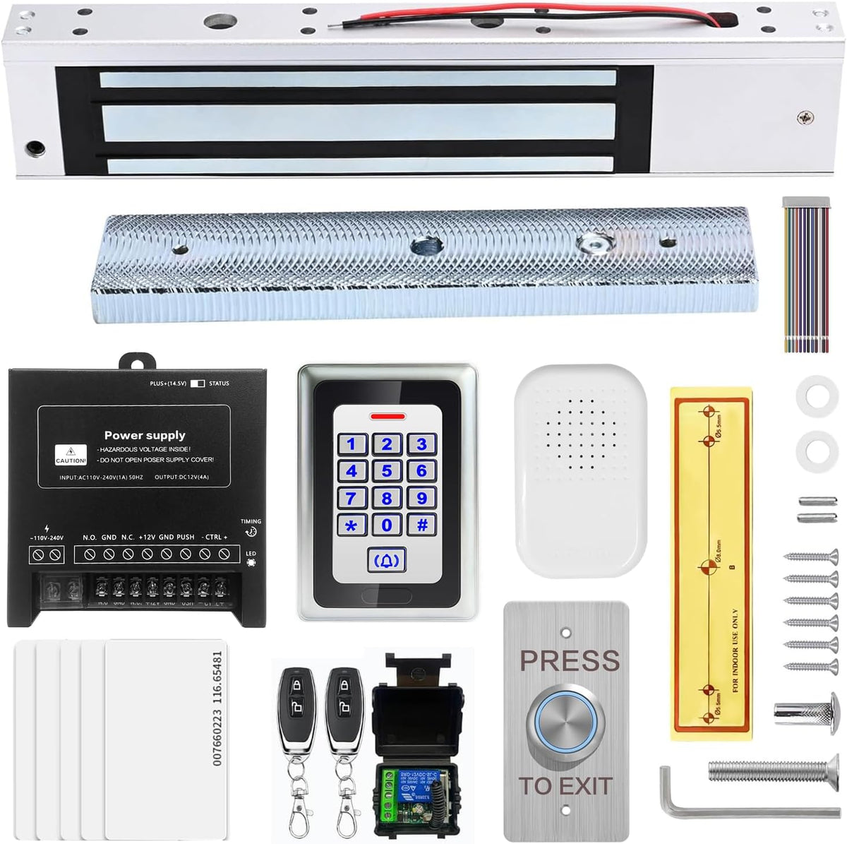 Kit de sistema de control de acceso con control remoto \u2013 Cerra...