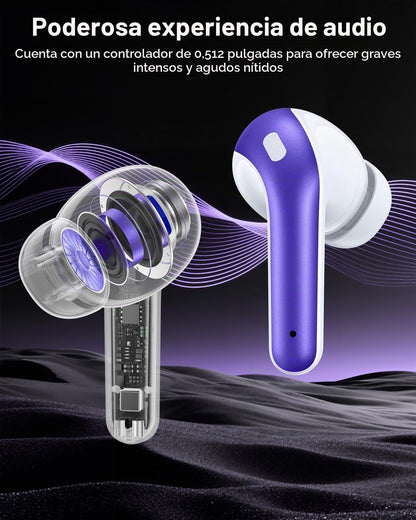 TAGRY Auriculares Bluetooth Verdaderamente Inalámbricos 60H Reprodu...