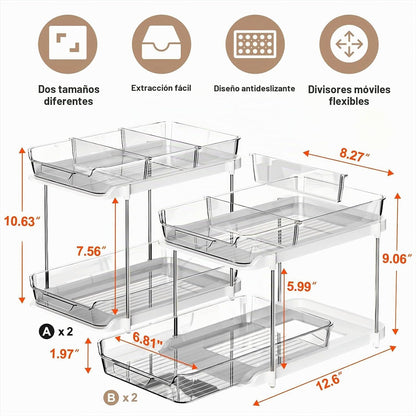 Delamu Organizadores y Almacenamiento Multiusos para Baño Debajo de...