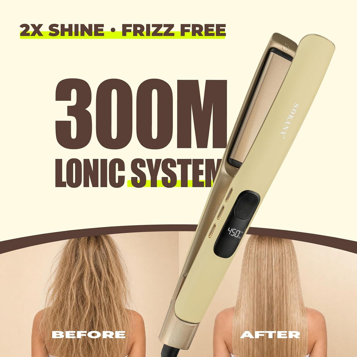 SOKANY Plancha de Pelo Plancha Plancha Rizador de Placa Flotante de...