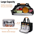 FHELAD Bolsa de pañales para mujer, bolsa de pañales para bebé 16L...