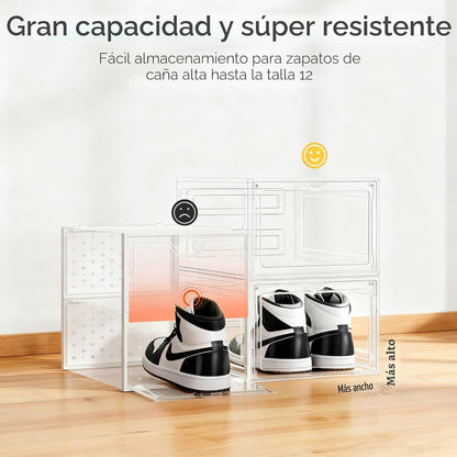 Pinkpum Caja de almacenamiento de zapatos duros mejorada, paquete d...