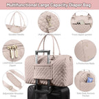 LOVEVOOK - Bolso para pañales con estuche para chupete y cambiador,...
