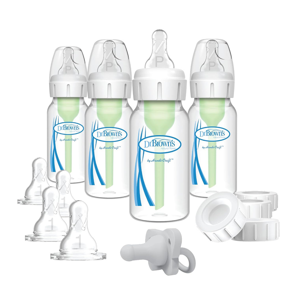 Dr. Brown's Anti-Colic Options+ Bomba de mama a biberón y juego...
