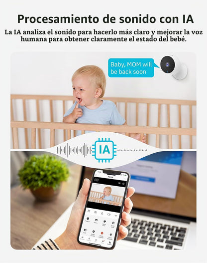 LaView Cámaras 3K de 5MP para Seguridad del Hogar en Interiores, Cá...