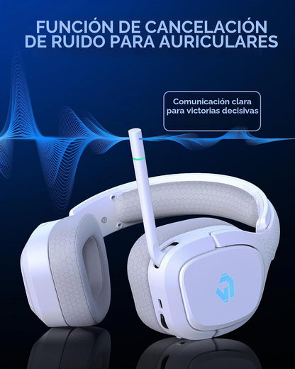 AOC Auriculares inalámbricos para juegos de 2,4 GHz para PS5, PC, S...