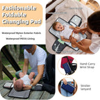 ROSEGIN Mochila para pañales con cambiador, funda para chupete, bol...