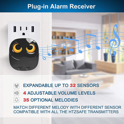 Alarma de entrada - Sensor de movimiento de largo alcance de 1\/2 m...