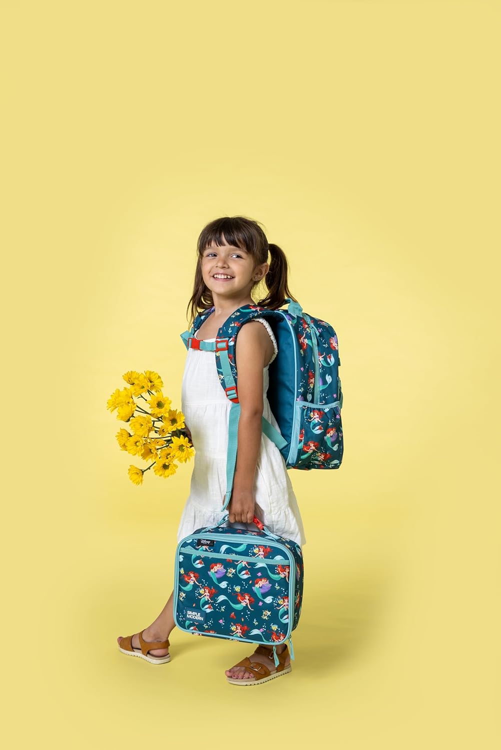 Simple Modern Disney Little Mermaid - Mochila infantil para escuela...