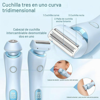 Livora - Afeitadora eléctrica para mujer, maquinilla de afeitar ina...