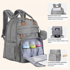 BabbleRoo Mochila para Pañales Extra Grande, Mochila de Bebé Expand...