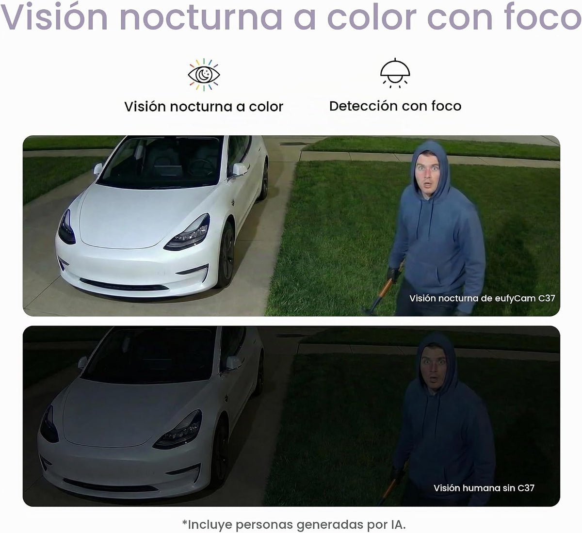 eufy Security eufyCam C37, cámaras solares inalámbricas para exteri...