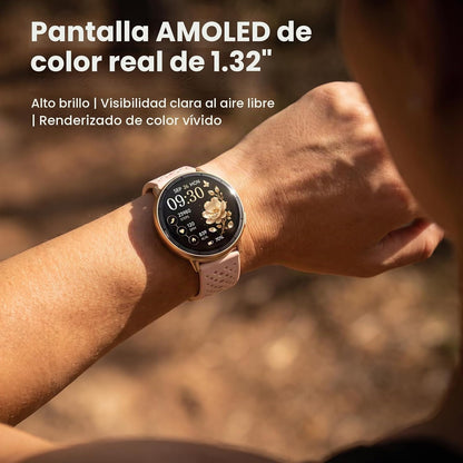 Reloj inteligente para mujer, GPS integrado, pantalla AMOLED ultra...