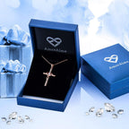 AmorAime Collar con cruz de plata de ley 925 para mujeres y hombres...