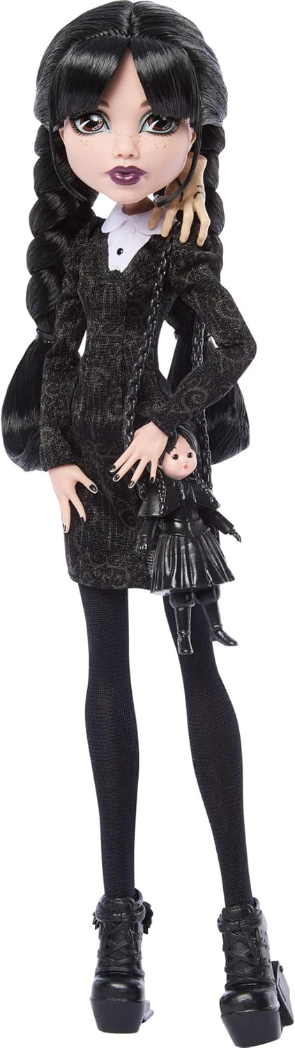 Monster High x Muñeca Wednesday Addams en vestido negro | Muñeca de...