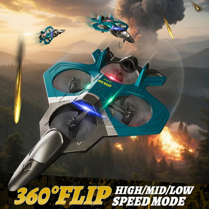 4DRC Aviones RC para niños y adultos, verde, 4 baterías con estuche...
