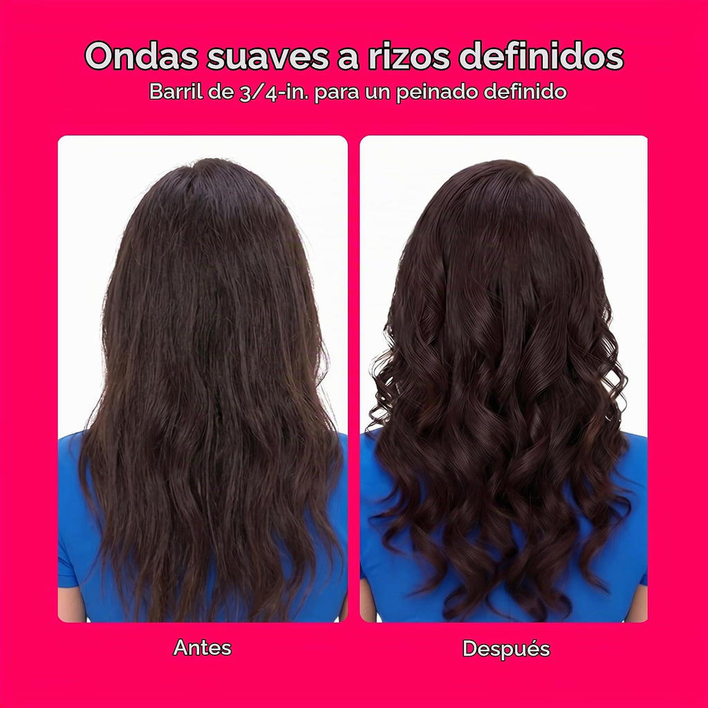 Rizador Conair doble cerámica | Rizador de pelo para espirales suav...