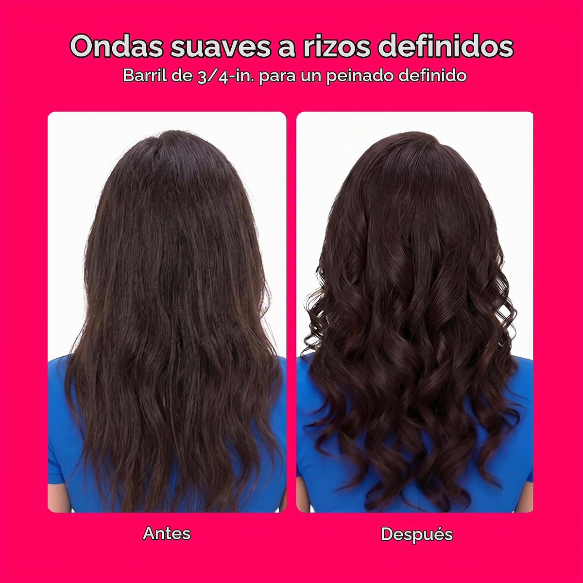 Rizador Conair doble cerámica | Rizador de pelo para espirales suav...