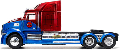 Jada Spider-Man Western Star 5700 XE Big Rig - Vehículo fundido a p...