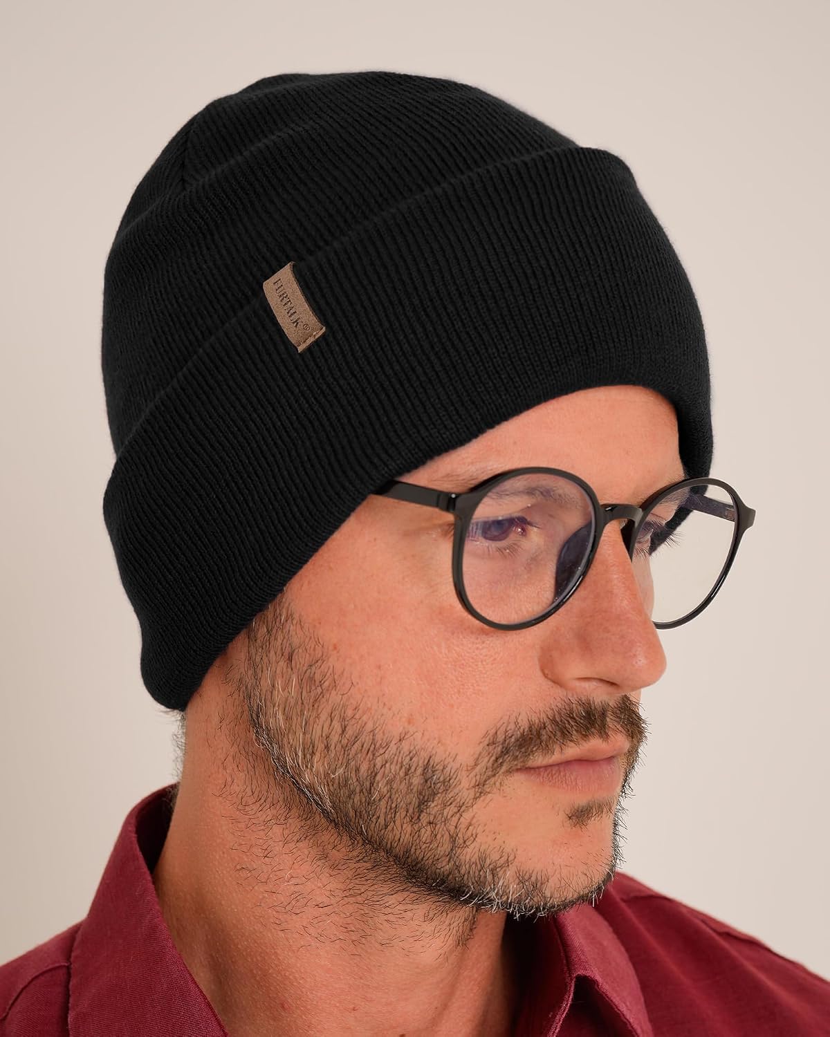 FURTALK Gorro para Hombres y Mujeres con Puños Tejido Grueso Unisex...