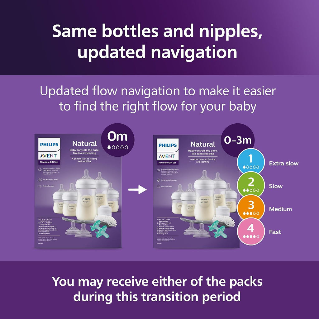 Set de regalo para bebé Philips Avent Natural Response - 5 biberone...