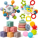 Juguetes para Bebés de 6 a 12 Meses, Juguetes Montessori 5 en 1 par...