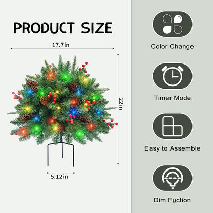 Relleno de urna para árbol de Navidad, funciona con pilas, con temp...