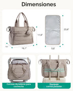 BAGSMART Bolsa de pañales, bolsa de hospital para parto de parto, b...