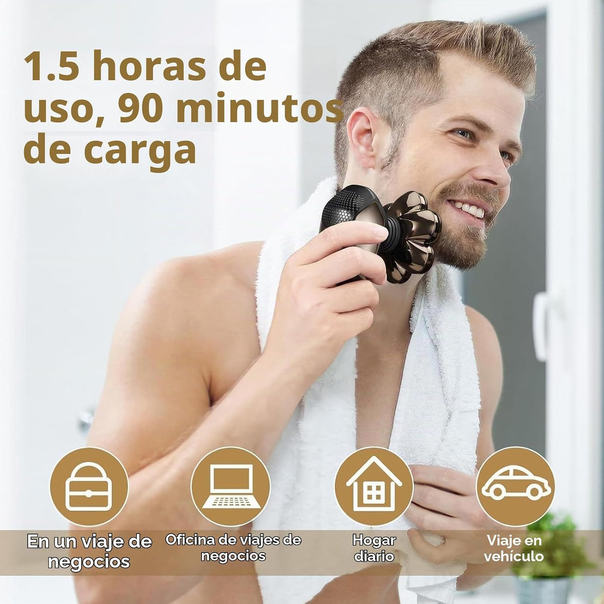 SHPAVVER Afeitadoras de cabeza para hombres calvos: kit de aseo imp...