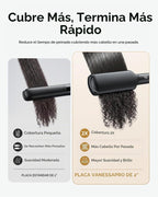 VANESSA PRO Plancha plana de titanio de 2 pulgadas, estilo fácil de...