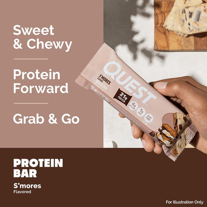 Barra de proteínas S'mores, alta proteína, baja en carbohidrato...