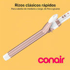 Conair - Plancha rizadora extra larga, doble cerámica, 1 pulgada |...
