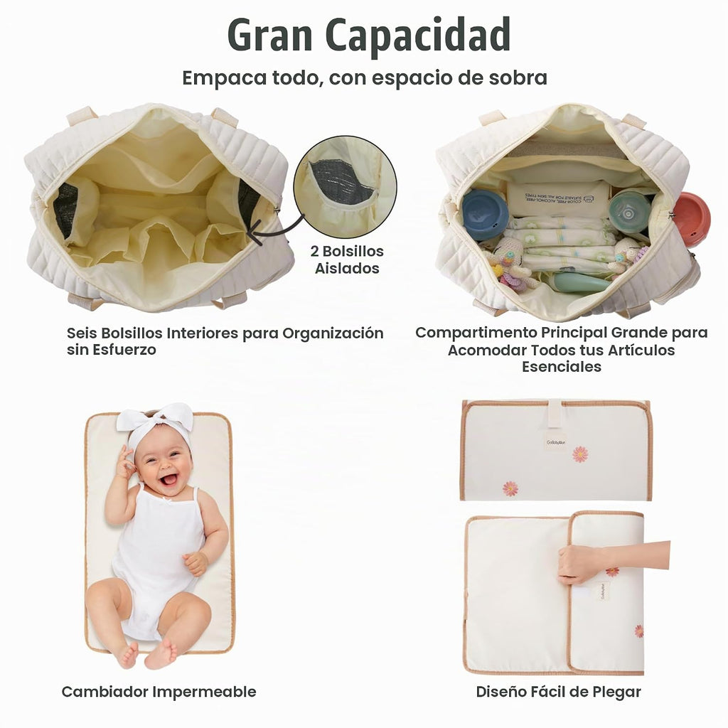 GOBABYMART Juego de 3 bolsas para pañales, bolsa de hospital para t...