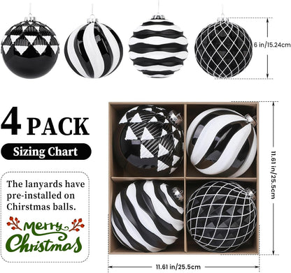 Alupssuc Bolas de Navidad grandes de 6 pulgadas\/5.906 in, 4 unidad...