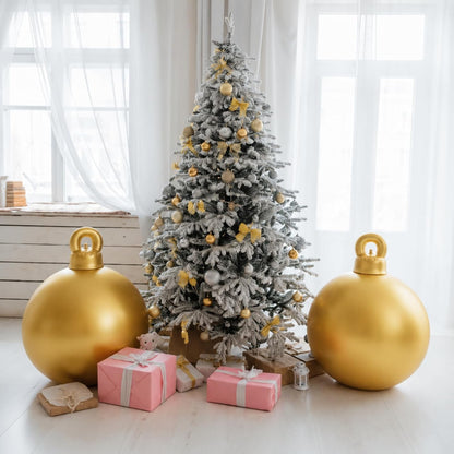Jetec 2 bolas inflables gigantes de Navidad de 32 pulgadas, color d...