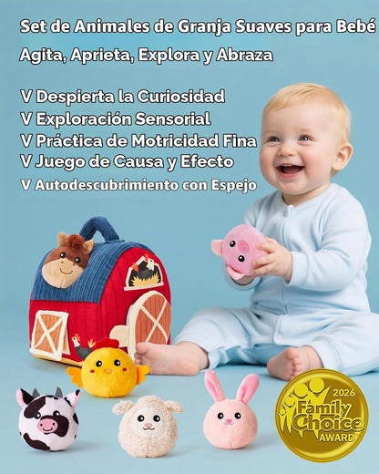 hahaland Juguetes para bebés de 6 a 12 meses - Peluche de animales...