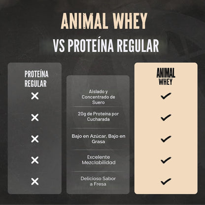 Animal 100% Proteína de Suero en Polvo \u2013 Mezcla de suero para...