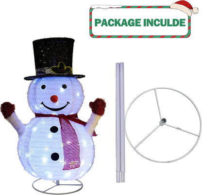 Dazzle Bright - Muñeco de nieve de Navidad, muñeco de nieve plegabl...