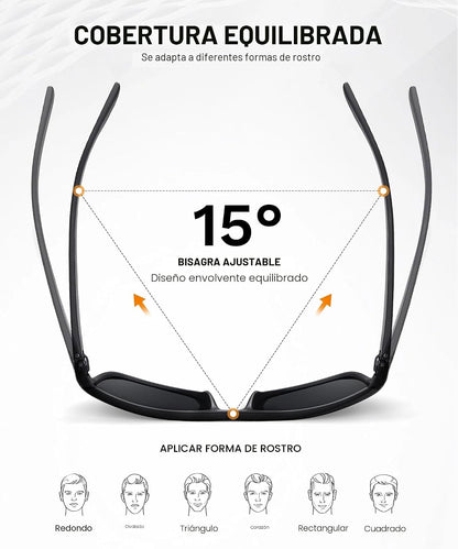 CIFOYA Gafas de sol polarizadas para hombre - Gafas de sol clásicas...